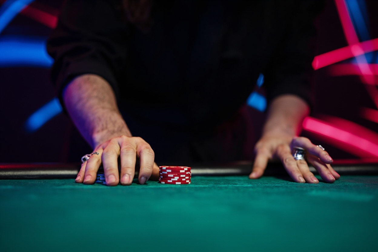 Canlı blackjack masası ve krupiye görseli